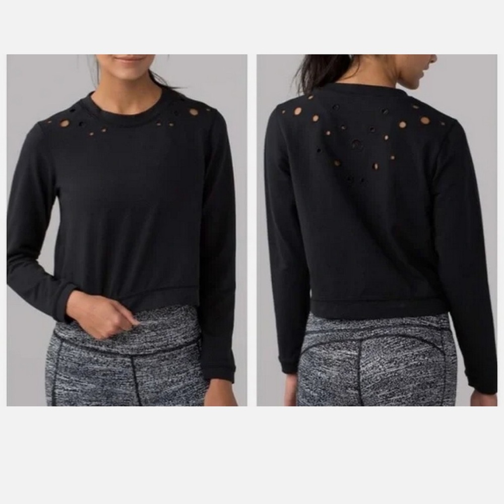 Lululemon Space Crew (Eyelet)
Black
